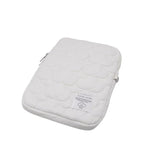 11-14 Inch Soft Quilted Laptop Sleeve Bag Ipad Protective Case Cute Cloud Tablet Cover Notebook Storage Bag For Women Girls