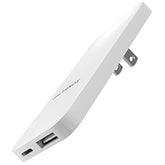 Type C Flat Wall Charger, Ultra Slim (Multi-Port Power Adapter) For Iphone 11/12/13/14 Iphone 15 Pro/Max And Samsung Galaxy Models, 20W Fast Charging Outlet Plug (Dual Usb-C Usb-A)