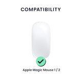 Silicone Cover Compatible With Apple Magic Mouse 1/2 Cover - Soft Mouse Protector Grip - Light Blue