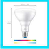 Matter Smart LED BR30 Flood Light Bulb 65W Equivalent RGB Color 1 Pack