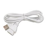 2 Pack Usb Extension Cable White 5Ft 2Pin 20Awg Usba Male To Female Extension Cord For Usb Desk Fan, Led Strip Lights Desk Lamp Table Lamps Dash Cam Power Cable Diy Repair Pigtails Project