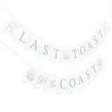 Last Toast on the Coast Banner Coastal Bachelorette & Bridal Shower Decor