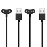 Replacement Charger Compatible With Ticwatch Pro 5 /Pro 5 Enduro/Atlas Charging Cable 3.3Ft Usb Portable Magnetic Charging Cord Cable For Ticwatch Pro 5 Charger Smartwatch Accessories (2Packs,Black)