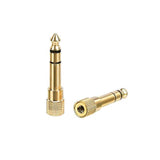 Gold Plated 6.35Mm 1/4 Male To 3.5Mm 1/8 Female Audio Stereo Headphone Adapter - 2-Pack