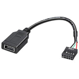 USB 2.0 to Type-E Motherboard Header Extension Cable, USB 2.0 9 Pin Female toUSB+USB 3.1 TypeE Motherboard Connector Adapter, USB3.2 Gen 1 Header