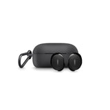 Bose QuietComfort Earbuds Protective Silicone Case Cover with Aluminum Carabiner for Convenient Carrying, Black
