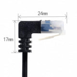 Cablecc Ultra Slim Cat6 Ethernet Cable Rj45 Down Angled To Straight Utp Networ