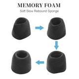 Foam Ear Tips For Kz Headphone - 3 Pairs Eartips, Noise Isolation, For Kz All Series, For Kz Zsn, Zst, Zs10 Pro, Edx, Dq6, Zsx, As10 And More, Replacement Accessories, L/M/S, Black (Memory Foam)