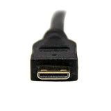 StarTech.com 1m Mini HDMI to DVI-D Cable - M/M - 1 Meter Mini HDMI to DVI Cable - 19 pin HDMI Male to DVI-D Male - 1920x1200 Video (HDCDVIMM1M) Black