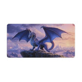 Purple Dragon Fantasy Large Gaming Mouse Pad Non-Slip Rubber Base Desk Mat Computer Accessories For Office & Gaming Setups 30X60Cm