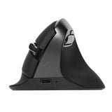 Wireless Ergonomic Mouse, Vertical Mouse For Small Hands, Silent Click Ergo Mouse, Up To 4000 Dpi, 6 Buttons, Rechargeable, 2.4G/Bt 5.2 Dual-Mode, Compatible With Laptop/Pc (M618Mini-White)