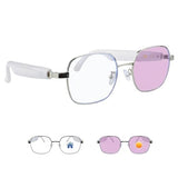 Smart Glasses, Anti-Blue Light Bluetooth Glasses, Built-in Mic and Speakers, Open Ear Music and Hands-Free Calls, Touch and Voice Assistant