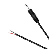 3.5Mm 1/8" To Speaker Wire, 2-Pack 6Ft Ts Mono 3.5Mm Male Jack To Bare Wire Pigtail Connector Adapter Repair Audio Cable For Speaker, Trigger Cable