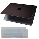 Clear Black Case For Macbook Pro 14 Inch 2024-2021 M4 M3 M2 M1 Pro/Max Chip A3112 A3185 A3401 A2918 A2992 A2779 A2442, Slim Plastic Hard Shell Case & Keyboard Cover, Crystal Black Clear