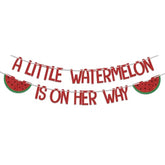 Watermelon Baby Shower Banner 1st Birthday Summer Fruit Party Decorations