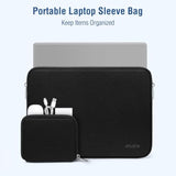 MOSISO Laptop Case 16 inch, 15-15.6 inch Laptop Sleeve Bag Compatible with MacBook Pro 16 inch, HP, Acer, Dell, Lenovo, ASUS Notebook, Neoprene Computer Sleeve Bag with Small Case, Black
