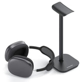 Headphone Stand, Desktop Headset Holder Heavy Base Desk Earphone Stand Aluminum Gaming Headset Hanger Rack For Airpods Max, Airpods, Airpods Pro, Sony, Beats, Bose, Razer And More(Black)