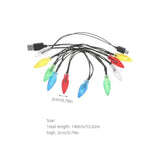 Led Christmas Lights Charging Cable Usb And Bulb Charger Type-C Usb Charging C