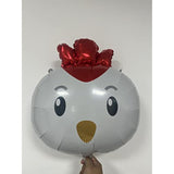 5 Pack Chicken Foil Balloons Farm Animal Birthday Party Decorations Supplies
