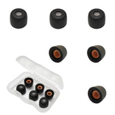 Small Memory Foam Tips, Earbuds Tips Replacement (Filter Screen) Fit In Ear Earbuds, Black 3 Pairs