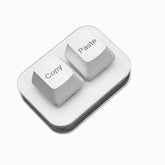 Usb Mini 2-Key Copy And Paste Keyboard - Programmable Macro, Hot Swappable Mechanical With 1.5 Meter Usb Data Cable (White)