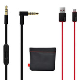 Original Replacement Aux Audio Cable Cord For Beats By Dre Headphones Solo/Studio/Pro/Wireless/Mixr With Mic Black+Replacement Charger Cable For Beats By Dr Dre And Pill