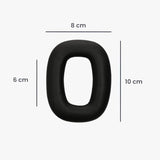 kwmobile Ear Pads Compatible with Logitech G Astro A30 Earpads - 2X Replacement for Headphones - Black