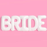 40" Jumbo White BRIDE Balloons – XL Decor for Bachelorette, Wedding & Engagement Parties