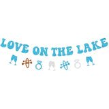 Love On The Lake Banner, Love On The Lake Bachelorette Decorations Banner, Camp Bach Party Lake Tahoe Bachelorette Party Decorations, Lake Wedding Bridal Shower Party Supplies Favor