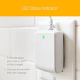 Lithium Ion Battery 3-Pack With Charger - Power & Charge Blinds, Shades, Curtains - Long-Lasting, Easy To Install - Includes Wall Mounting Clips Power Multiple Motors - #9021217, 9025166