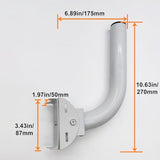 Universal Wireless Bridge Bracket Mount, Pole And Wall-Mounted Mount For Outdoor Point To Point Ap Access Point Client Bridge Cpe,Tv Antenna,Wifi Extender,Weather Station,Router (1 Pcs)