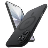 JETech Matte Case for iPhone 17 6.3-Inch Compatible with MagSafe, Camera Lens Full Protection, Shockproof Translucent Frosted TPU Soft Phone Cover, Anti-Fingerprint (Black)