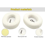 Replacement Ear Pads Compatible With Jbl Tune 710Bt 700Bt 720Bt 760Nc 770Nc Headphones, Protein Leather Memory Foam Ear Cushions, Noise Isolating Comfort Fit Earpads (White)