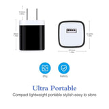 Type C Wall Charger, 5V/1A Charging Block Wall Charger Plug Cube Brick With 6Ft Usb C Cable Type C Charger Cable Cord For Samsung Galaxy S24 S23 Ultra S22 Ultra 5G S22 S21 S20, Pixel 8 Pro 7A 7 6A 6 5