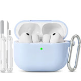 for Airpods Pro 3 Case 2025 with Cleaning & Keychain, Soft Silicone Case for AirPods Pro 3rd Generation Case Cover for Women Men Girly,