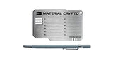 Material Crypto Diy - Crypto Seed Storage | Indestructible Steel Cryptocurrency Wallet | Compatible With Seed Phrase, Ledger, Trezor, Bitcoin, Ethereum, Keystone