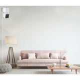 Smays 10 ft Cable for WYZE Cam Pan v3 Camera, Long Micro USB Flat Power Cord, 90 Degree 2-Pack, White