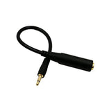 Cgtime Golden Plated 3.5Mm Mono 1/8 Inch Audio Male To 6.35Mm 1/4 Inch Female Jack Converter Cable Cord Adapter (25Cm/10Inch)