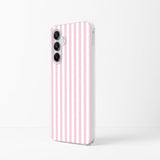 Cute Striped Phone Case for Samsung Galaxy A15 4G/ 5G, Girly Aesthetic Design Soft Clear TPU Shockproof Cases Cover for Girls Women, Pink