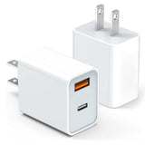 2 Pack Usb C Charger Block, For Iphone Charger Block,20W Durable Dual Port Pd+Qc 3.0 Power Adapter,Power Adapter Cube For I Phone 16/16 Pro/16 Pro Max/16 Plus/15/14/1 3, Xs/Xr/X,Samsung, More