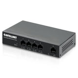 Intellinet 5-Port Gigabit Ethernet Poe+ Switch 4 Poe+ Ports @40W Budget, Up To 30W Per Port - 10Gbps Switching Capacity, Unmanaged, Wall Mountable, Fanless, Durable Metal 3 Yr Mfg -561792