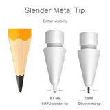 Upgraded Replacement Tips for Pencil, Mix Metal Tips for Pencil 2nd Generation/ 1st Gen/USB C/Pencil Pro Tips(4 Pack)