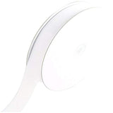 Gro0708-029 7/8-Inch Solid Grosgrain Ribbon, 50-Yard, White