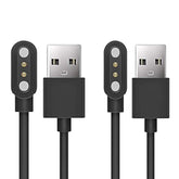 Compatible With Hengto Kids Smart Watch Charger, 2 Pin Magnetic Usb Replacement Charging Compatible With Hengto H39 Plus/Hengto H69/Mgaolo H91/Slothcloud H99 Plus Kids Smart Watch (2 Pack-Black+Black)
