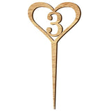 1-10 Table Number Cards, Wooden Wedding Table Decoration, 10Pcs