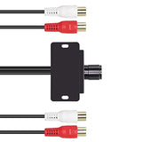 Universal Rca Level Controller Car Audio Amplifier Rca Audio Adjuster Bass Boo