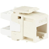 Leviton 61110-BT6 eXtreme 6+ QuickPort Connector, CAT 6, Light Almond, 25-Pack