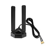 Wifi 6E Tri-Band Antenna 6Ghz 5Ghz 2.4Ghz Gaming Wifi Antenna Magnetic Base With 6.5Ft Extension Cable For Pc Desktop Computer Pcie Wifi 6E Card, Router