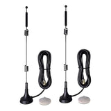 Dual Band Wifi 2.4Ghz 5Ghz 5.8Ghz Magnetic Antenna Sma Male, Compatible With Wifi Router Pci-E Network Card Usb Adapter Security Video Camera Ip Camera 2 Pack Spring Bluetooth Wifi Antennas
