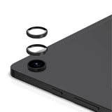 (2 Set For Samsung Galaxy Tab A9 Camera Lens Protector, Scratch-Resistant Hd Clarity Ultra-Thin 9H Tempered Glass With Aluminum Edging, Individual Metal Lens Cover (Black)